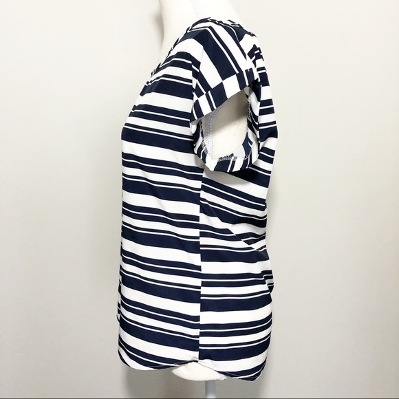 Olive & Oak Chiffon Striped Top - Picture 3 of 6